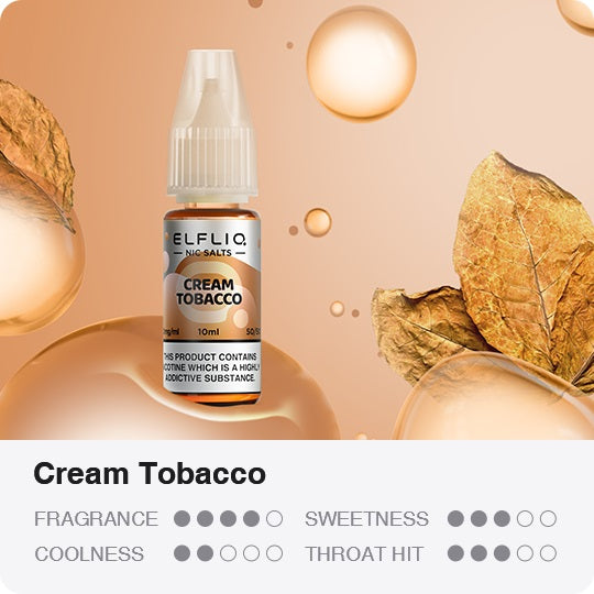 Elf Bar - Elf Bar - ELFLIQ - Cream Tobacco 10ml