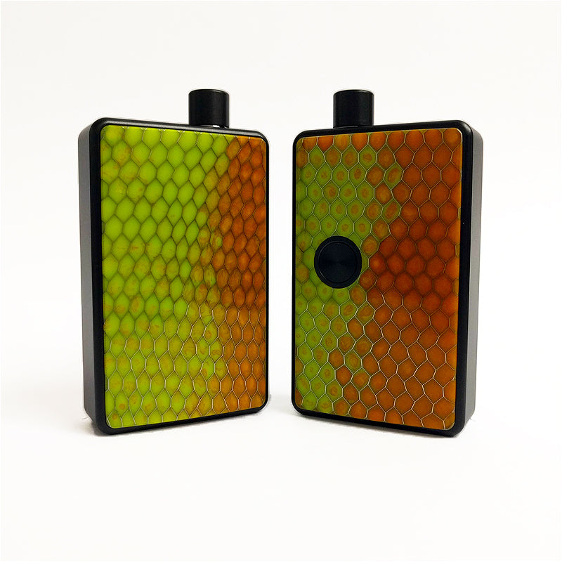 SXK - SXK Billet Box V4 Honeycomb Doors - Orange/Green