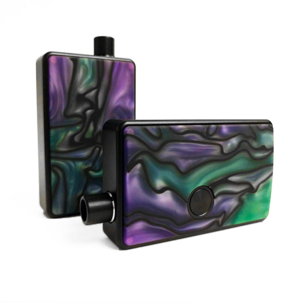 SXK - SXK Billet Box V4 Resin Swirl Doors - Purple/Green