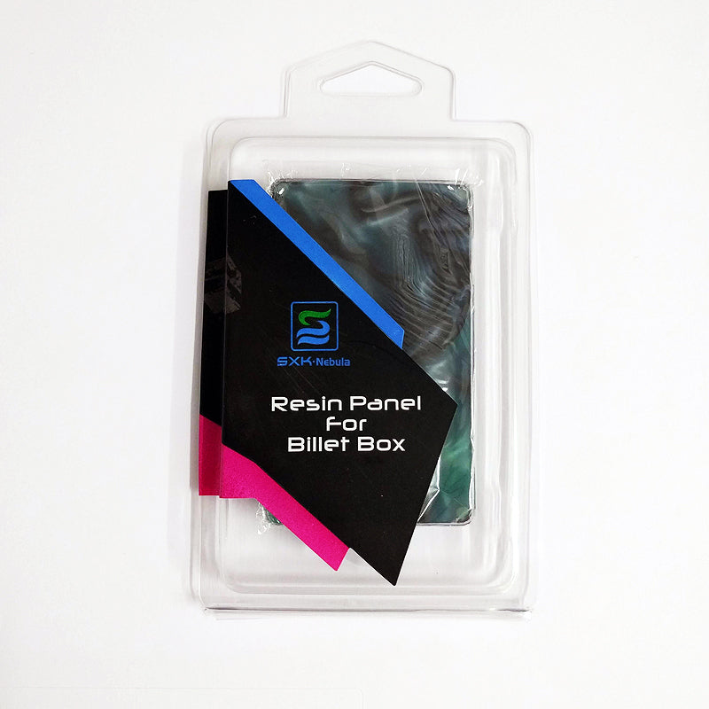 SXK - SXK Billet Box V4 Resin Swirl Doors - Green/Black