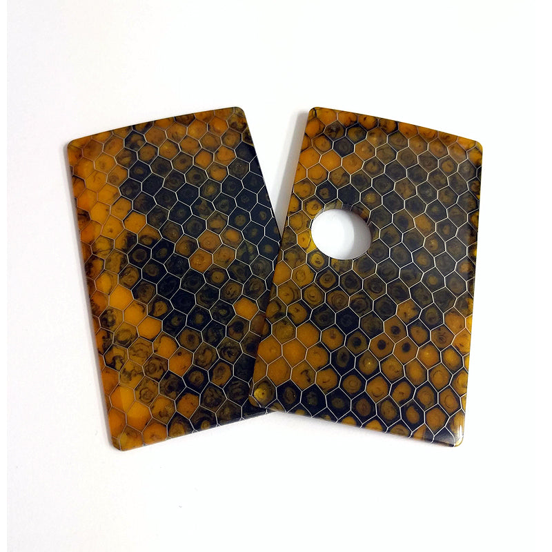 SXK - SXK Billet Box V4 Honeycomb Doors - Brown/Orange